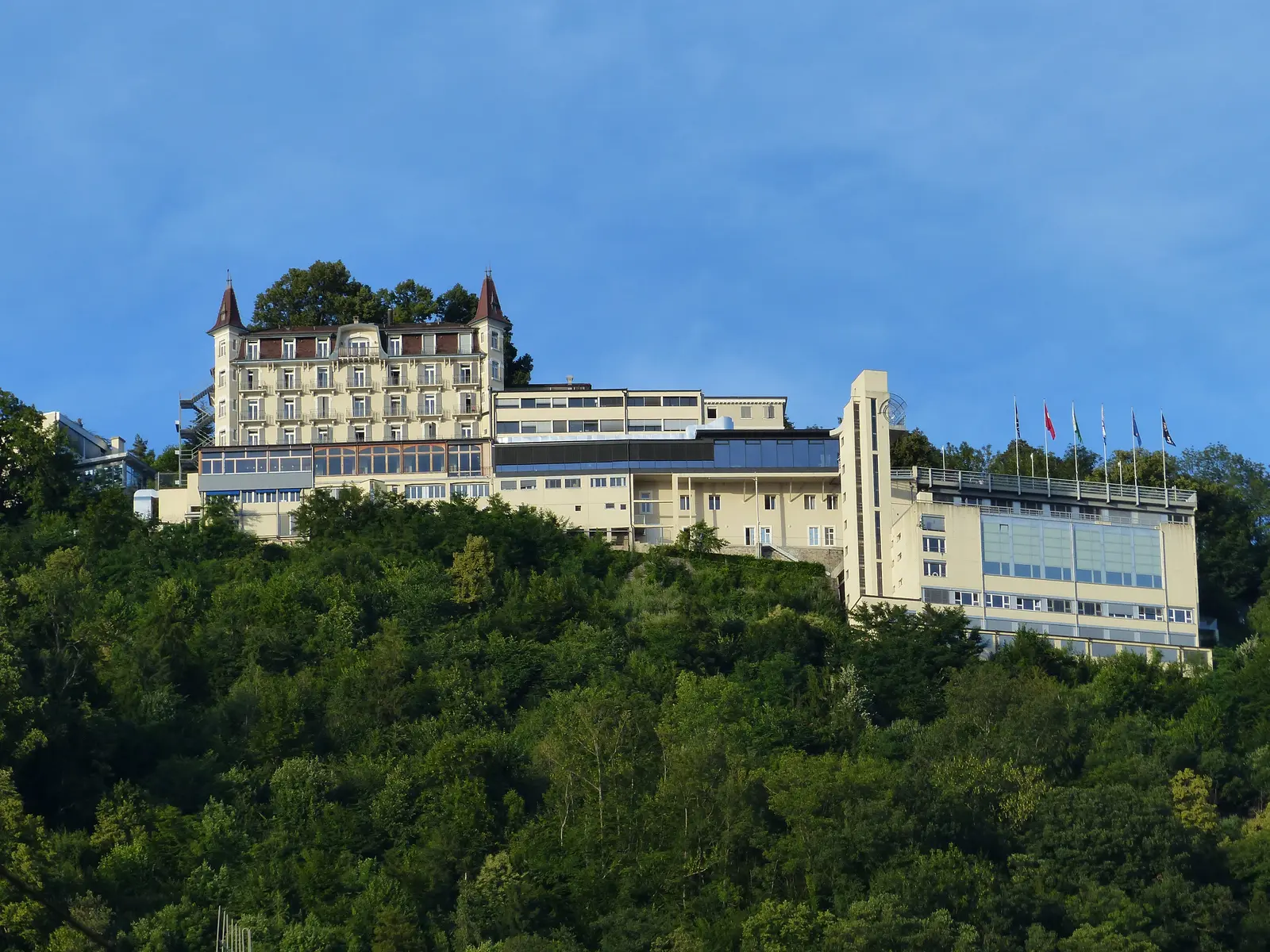The Glion hotel school building in Glion, canton of Vaud