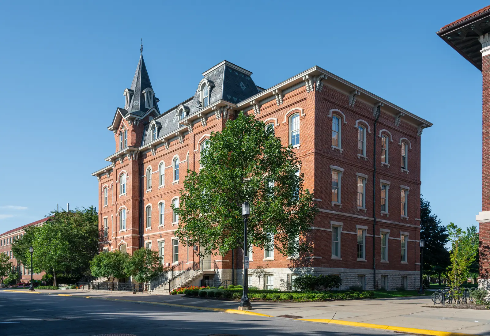 University Hall on the Purdue University campus in West Lafayette