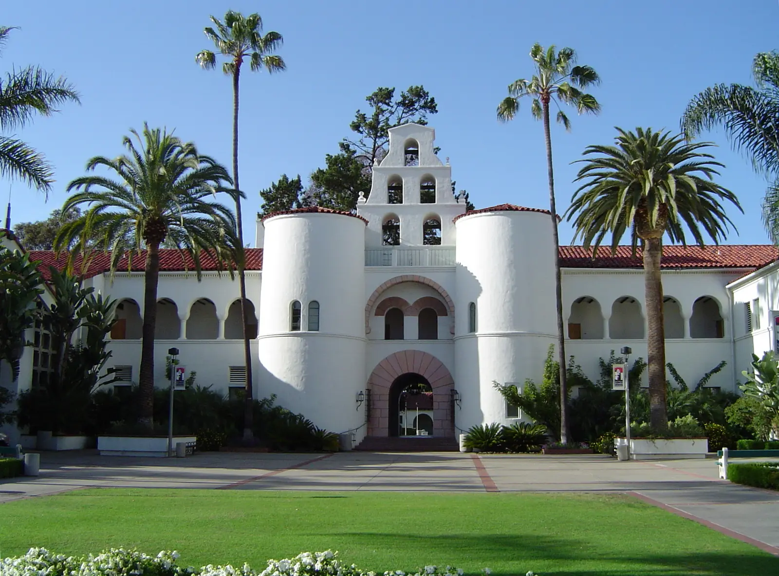 Historic Mission Revival buildings at San Diego State University