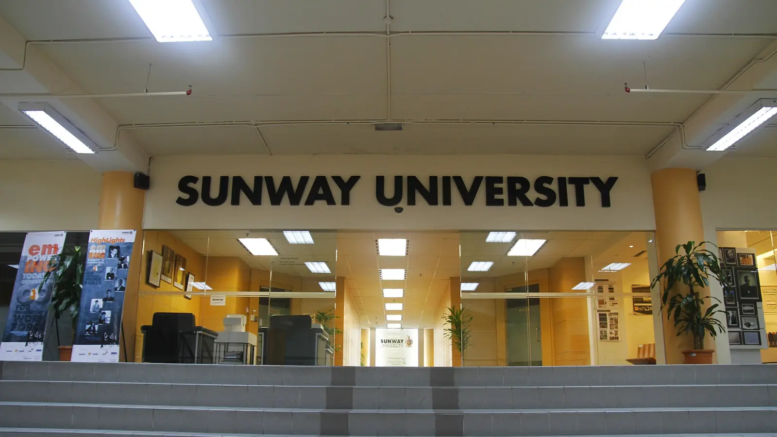 Main entrance of the north building at Sunway University