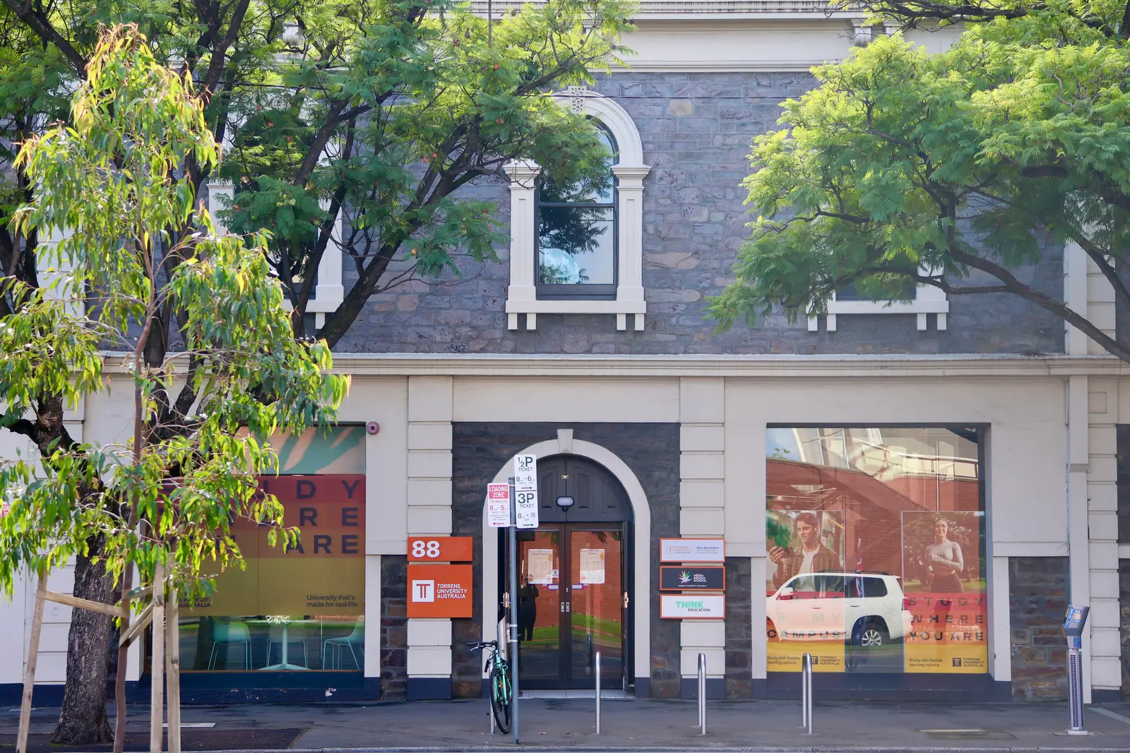 Torrens University Australia campus in Adelaide seen from Wakefield Street